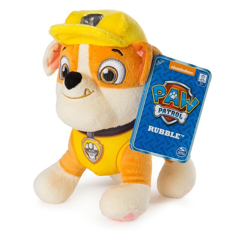 Paw Patrol ‚Äö√Ñ√¨ 8-inch Rubble Plush Toy, Standing Plush with Stitched Detailing, for Ages 3 & Up