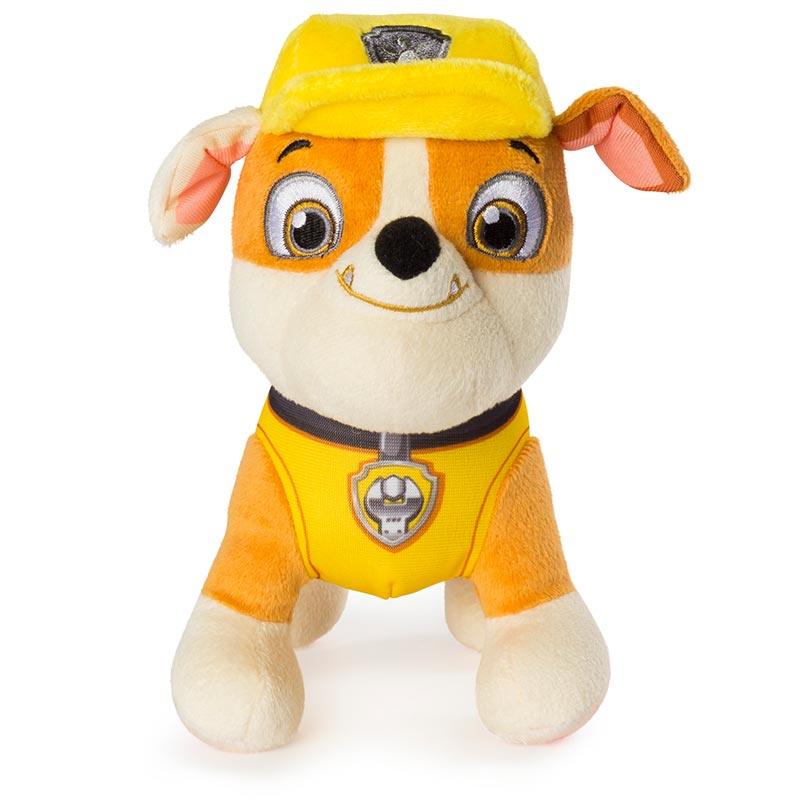 Paw Patrol ‚Äö√Ñ√¨ 8-inch Rubble Plush Toy, Standing Plush with Stitched Detailing, for Ages 3 & Up