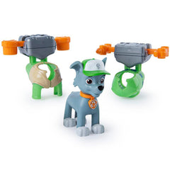 Paw Patrol Action Pups Rocky With 2 Clip on Backpacks