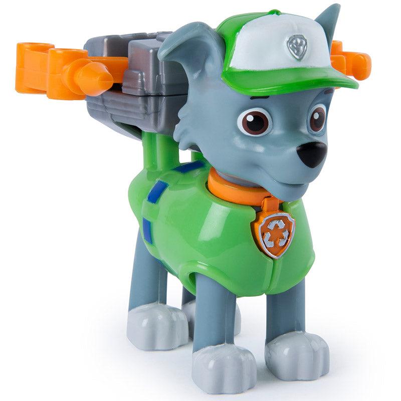 Paw Patrol Action Pups Rocky With 2 Clip on Backpacks