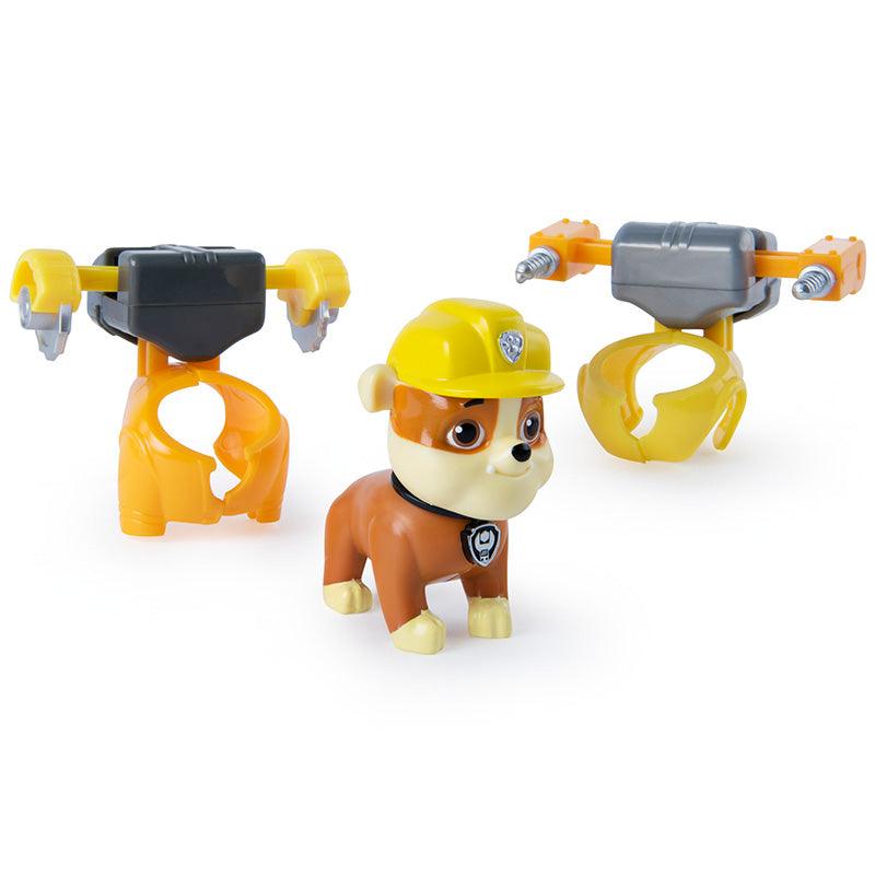Paw Patrol Action Pups Rubble With 2 Clip on Backpacks