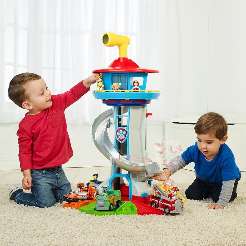 Paw Patrol My Size Lookout Tower with Exclusive Vehicle, Rotating Periscope & Lights & Sounds