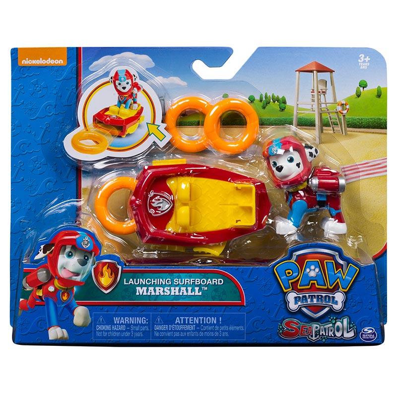 Paw Patrol Sea Patrol Marshall's Launching Surfboard - Length 4.5 cm