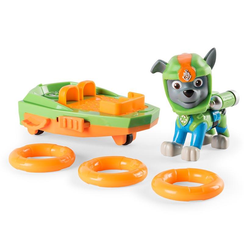 Paw Patrol Sea Patrol Rocky's Launching Surfboard - Length 4.5 cm