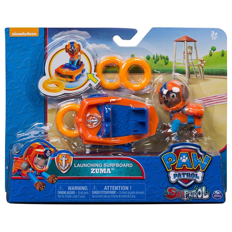 Paw Patrol Sea Patrol Zuma's Launching Surfboard - Length 4.5 cm
