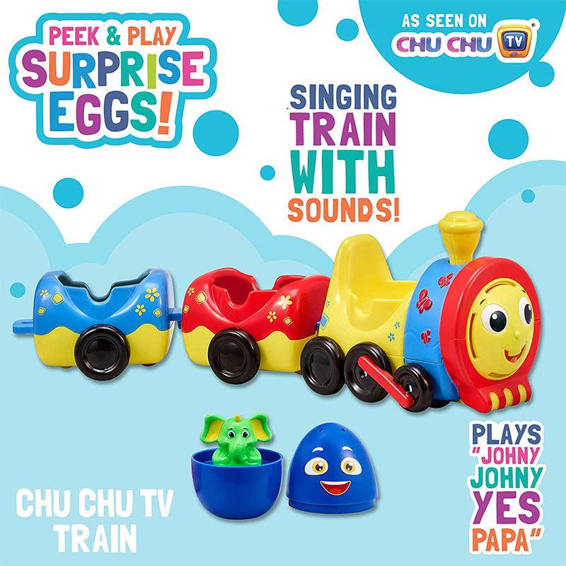 Peek & Play Surprise Eggs by Chuchu TV: Chu Train TV