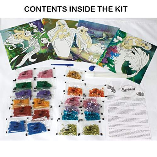 ToyKraft Pictured in Sand & Sequin - Mermaids - Craft Activity