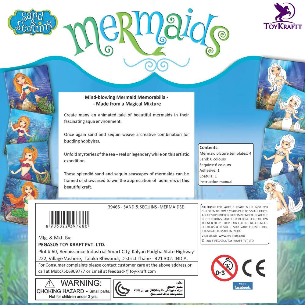 ToyKraft Pictured in Sand & Sequin - Mermaids - Craft Activity