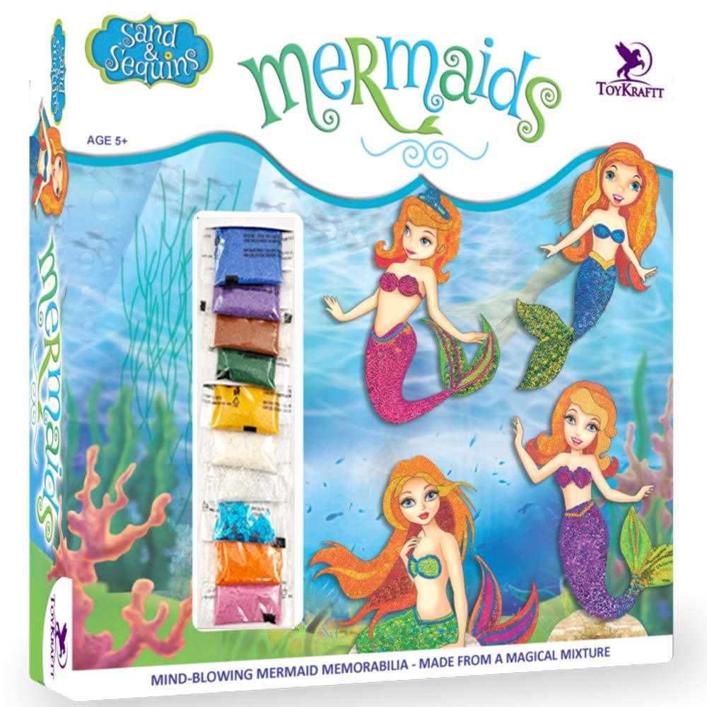 ToyKraft Pictured in Sand & Sequin - Mermaids - Craft Activity