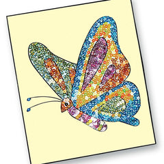 ToyKraft Pictured in Sequins Butter Flies, Art and Craft Kit, Sand Art, Sequin Art