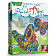 ToyKraft Pictured in Sequins Butter Flies, Art and Craft Kit, Sand Art, Sequin Art