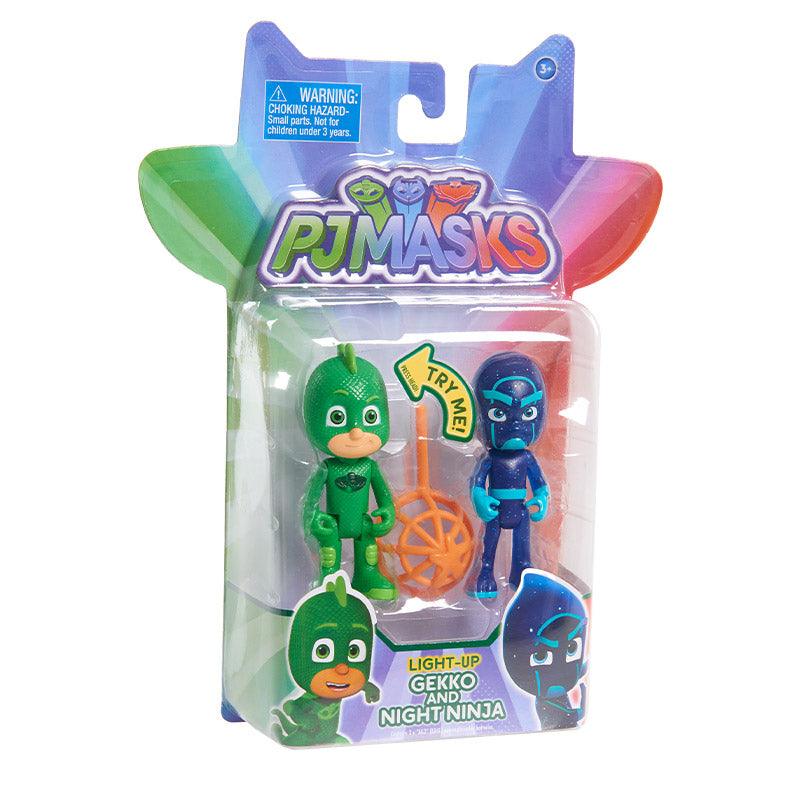 PJ Mask Light Up Figure 2Pk - Gekko and Night Ninja for Boy 3+