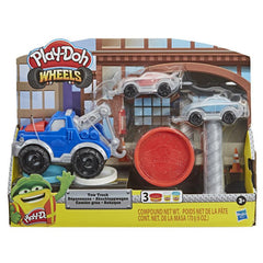 Play-Doh Wheels Tow Truck Toy for Kids 3 Years and Up with 3 Non-Toxic Play-Doh Colors