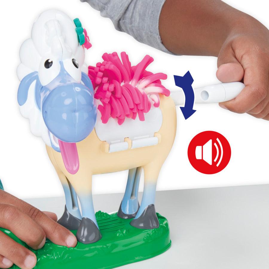 Play-Doh Animal Crew Sherrie Shearin' Sheep Toy for Kids 3 Years & Up with Funny Sounds, 4 Non-Toxic Colors