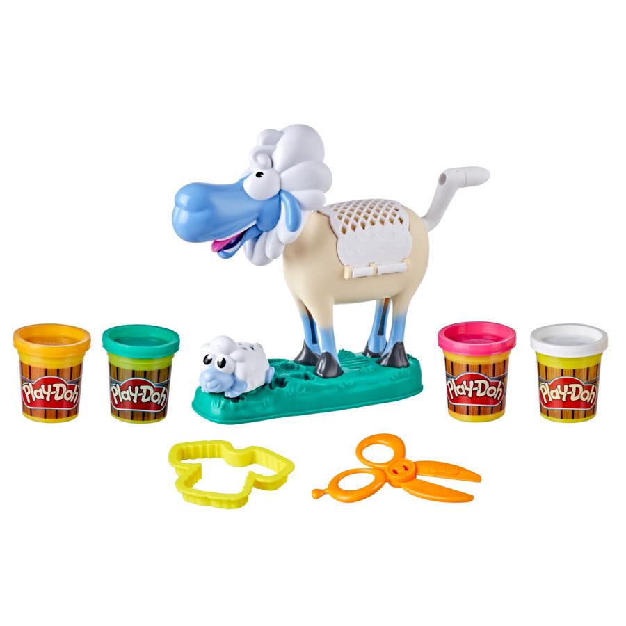 Play-Doh Animal Crew Sherrie Shearin' Sheep Toy for Kids 3 Years & Up with Funny Sounds, 4 Non-Toxic Colors
