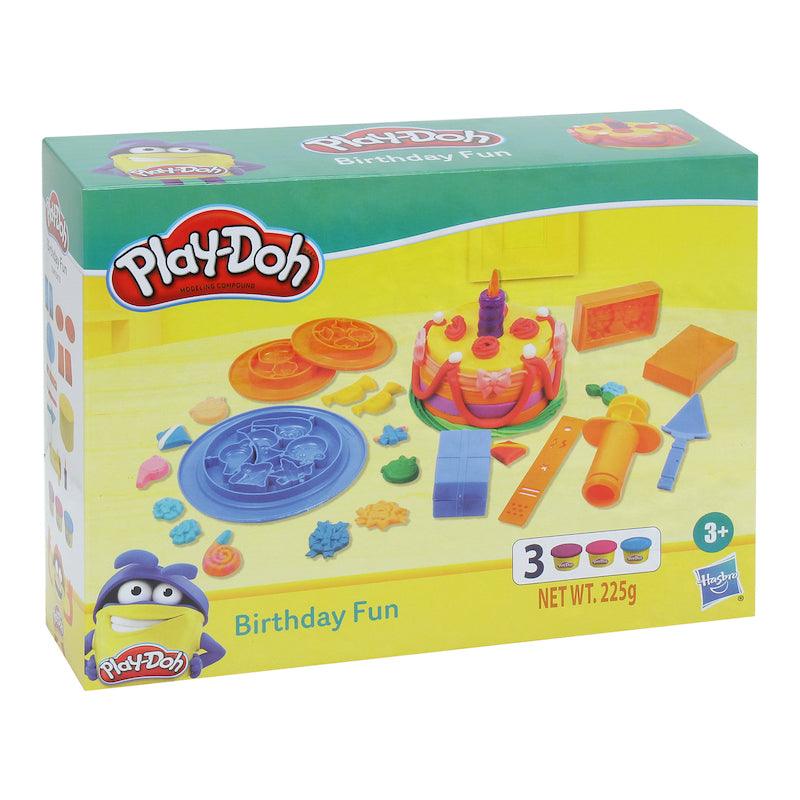 Play-Doh Birthday Fun Playset for Kids 3 Years and Up with 3 Non-Toxic Colors