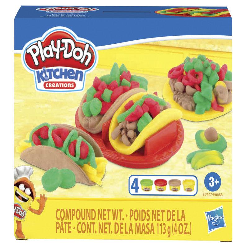 Play-Doh Kitchen Creations Taco Time Play Food Set for Kids 3 Years & Up with 4 Non-Toxic Colors