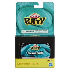 Play-Doh Putty Gemerald Metallic Green Putty for Kids 3 Years and Up, 3.2 Ounce Tin