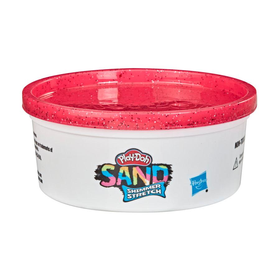 Play-Doh Sand Shimmer Stretch Single Can of SparklyBright Red Compound