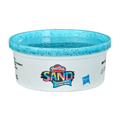 Play-Doh Sand Shimmer Stretch Single Can of SparklyCyan Blue Compound
