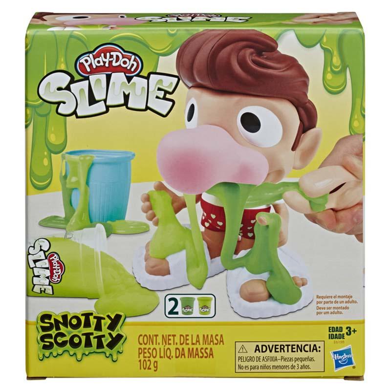 Play-Doh Slime Snotty Scotty Funny Toy for Kids 3 Years and Up with 2 Cans of Slime Snot