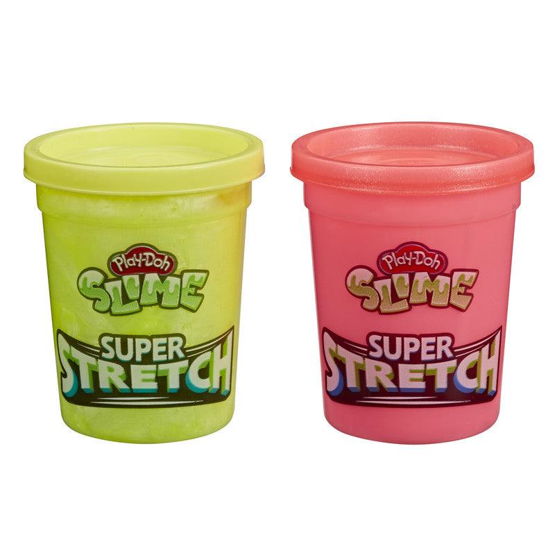 Play-Doh Slime Super Stretch 2-Pack for Kids 3 Years and Up - Yellow and Red