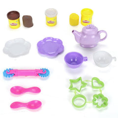 Play-Doh Tea for Two Playset for Kids 3 Years and Up with 3 Non-Toxic Colors