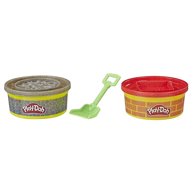Play-Doh Wheels Brick and Stone Buildin' Compound 2-Pack of 8-Ounce Cans