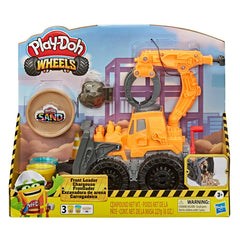 Play-Doh Wheels Front Loader Toy Truck for Kids Ages 3 and Up with Non-Toxic Play-Doh Sand Compound and Classic Play-Doh Compound in 2 Colors