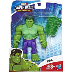 Playskool Heroes Marvel Super Hero Adventures Collectible 5-inch Hulk Action Figure with Gamma Fist Accessory, Toys for Kids Ages 3 and Up