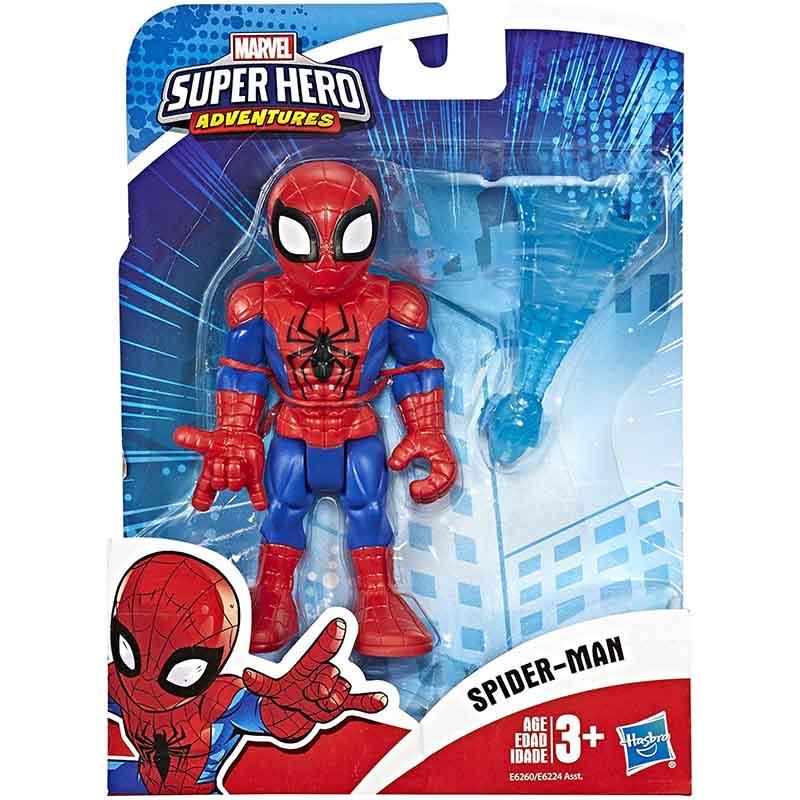 Playskool Heroes Marvel Super Hero Adventures Collectible 5-inch Spider-Man Action Figure with Web Accessory, Toys for Kids Ages 3 and Up
