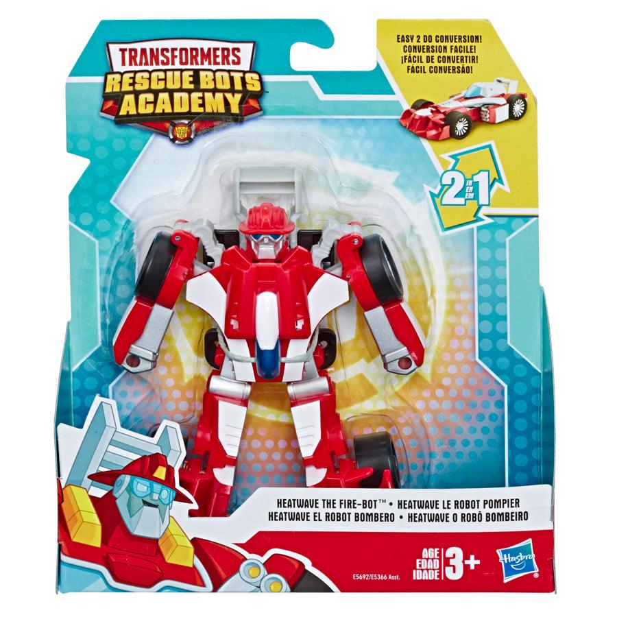 Playskool Heroes Transformers Rescue Bots Academy Heatwave the Fire-Bot Converting Toy Robot, 4.5-Inch Action Figure