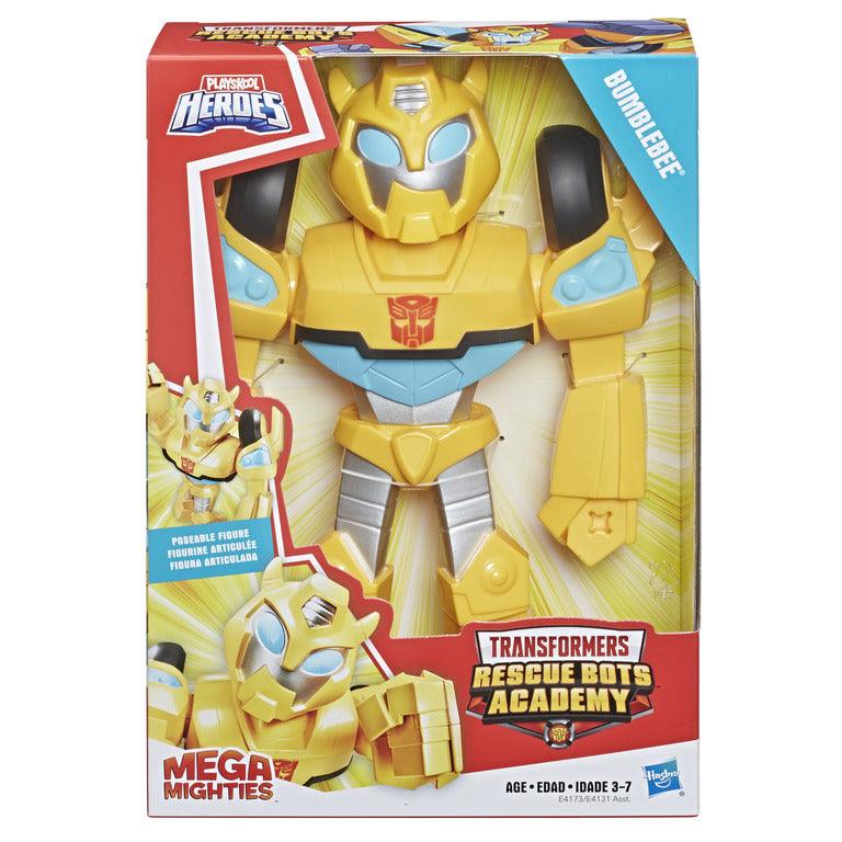 Playskool Heroes Transformers Rescue Bots Academy Mega Mighties Bumblebee Collectible 10-Inch Robot Action Figure
