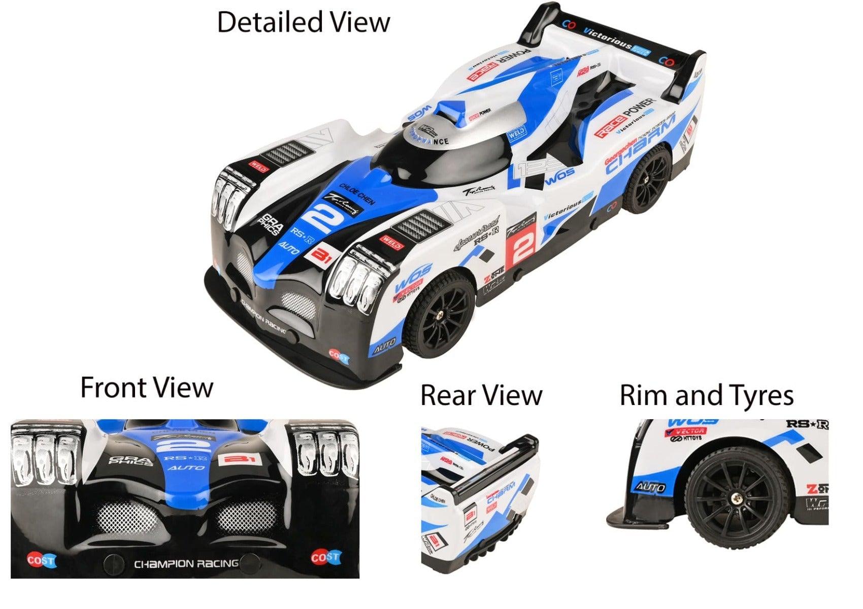 Playzu Auto Racing 1:14 Scale R/C Car - Blue for Ages 6+