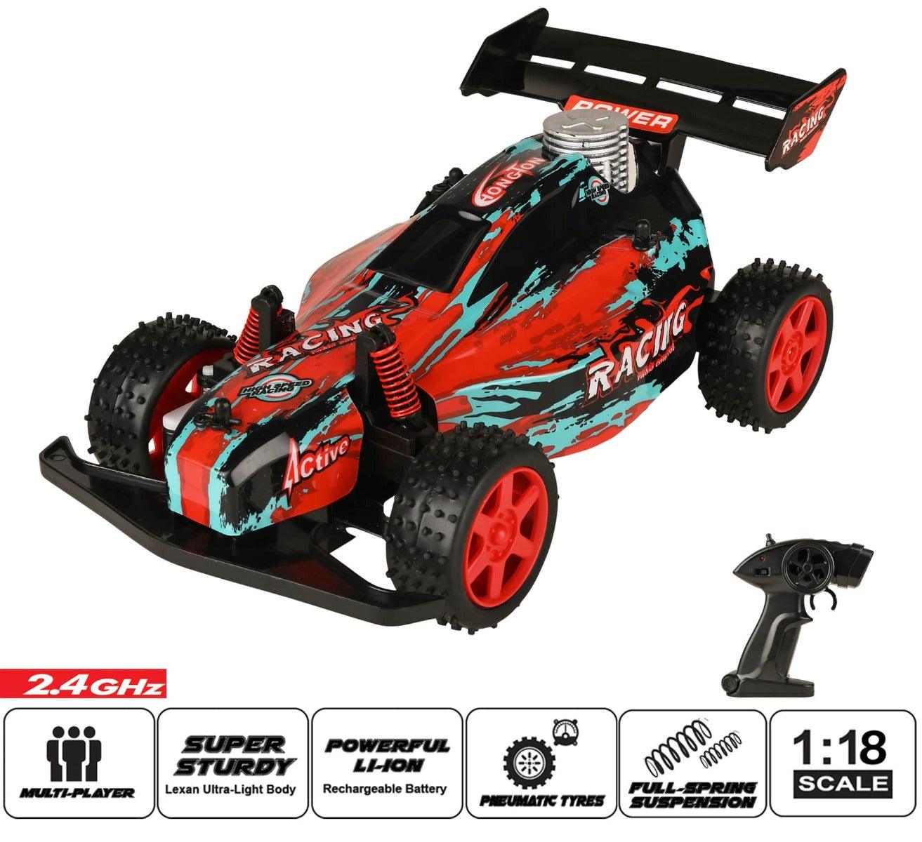 Playzu Buggy Alien 1:18 Scale R/C Car - Red for Ages 6+