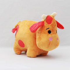 Plushkins Cow, Premium Multi-colour Soft Toy for Kids, Aged 1-10 years, Extra Soft Stuffed Toy with Plyfibre Stuffing