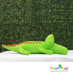 Plushkins Crocodile, Premium Green Soft Toy for Kids, Aged 1-10 years, Extra Soft Stuffed Toy with Plyfibre Stuffing