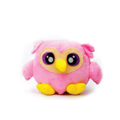 Plushkins Owl, Premium Pink & Yellow Soft Toy for Kids, Aged 1-10 years, Extra Soft Stuffed Toy with Plyfibre Stuffing