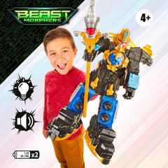 Power Rangers Beast Morphers Beast-X King Ultrazord 12.5-inch Action Figure Toy Inspired By TV Show with Accessory