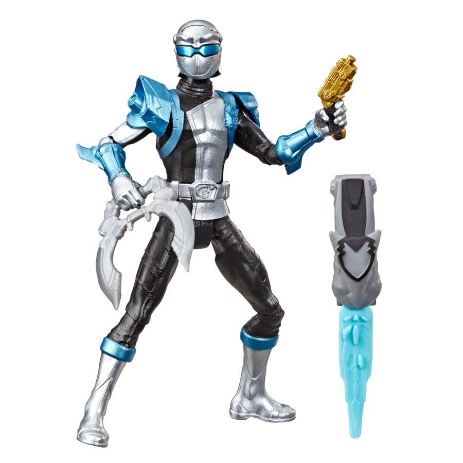Power Rangers Beast Morphers Silver Ranger 6-inch Action Figure Toy inspired by the Power Rangers TV Show