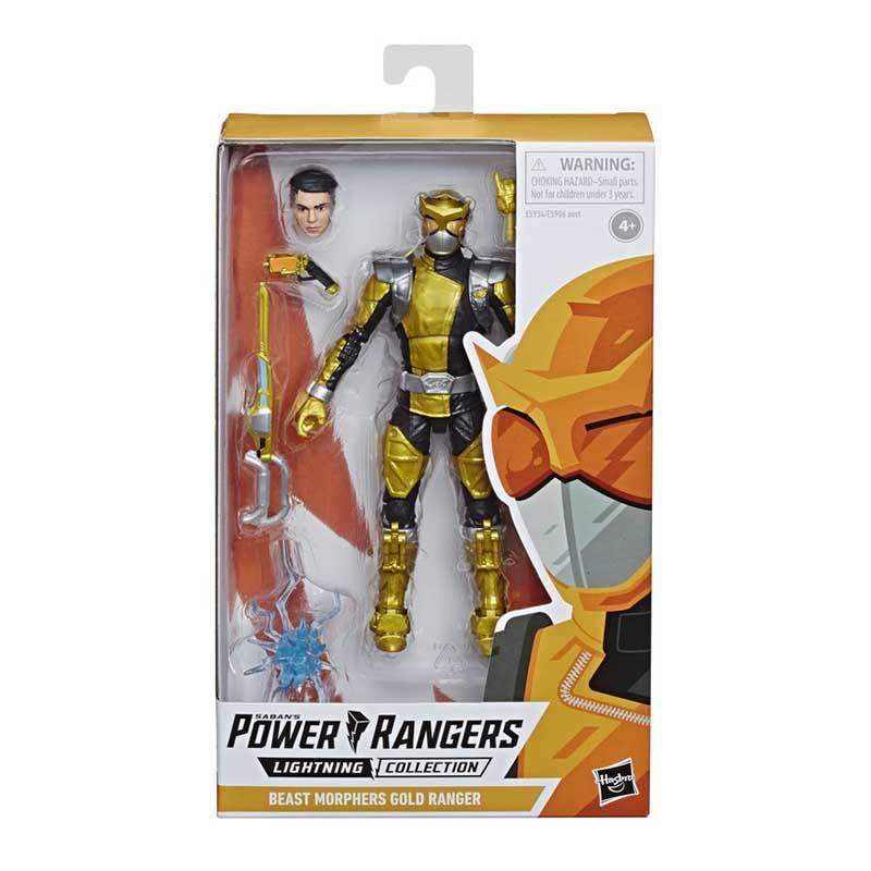 Power Rangers Lightning Collection 6-Inch Beast Morphers Gold Ranger Collectible Action Figure Toy with Accessories