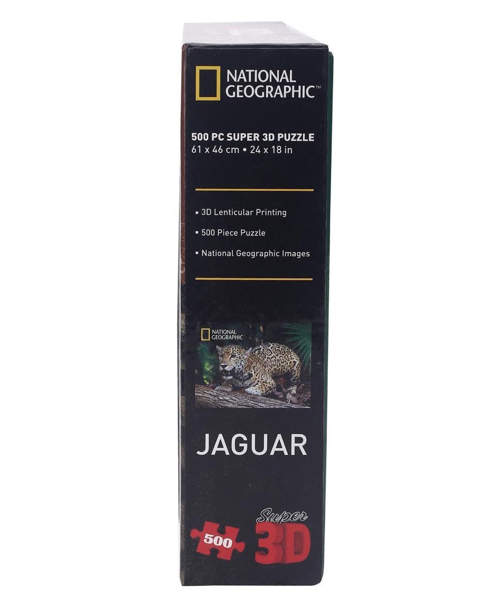 Prime 3D National Geographic National Big Cat Initiative Jaguar Puzzle (500 Pieces)