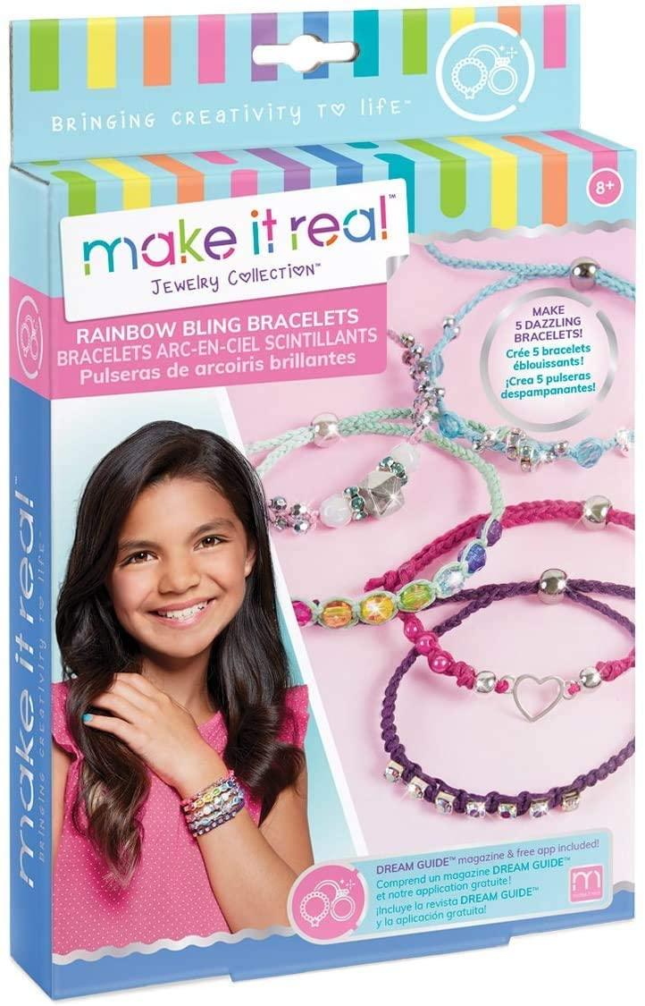 Make It Real Rainbow Bling Bracelets Multicolor
