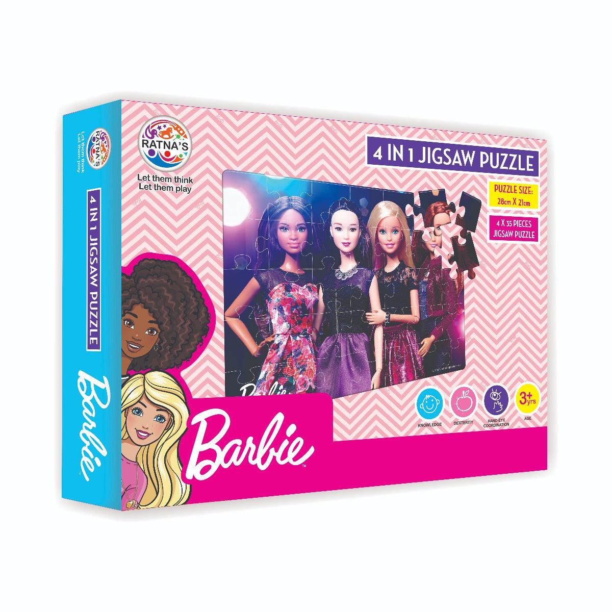 Barbie 4 in 1 Jigsaw Puzzle