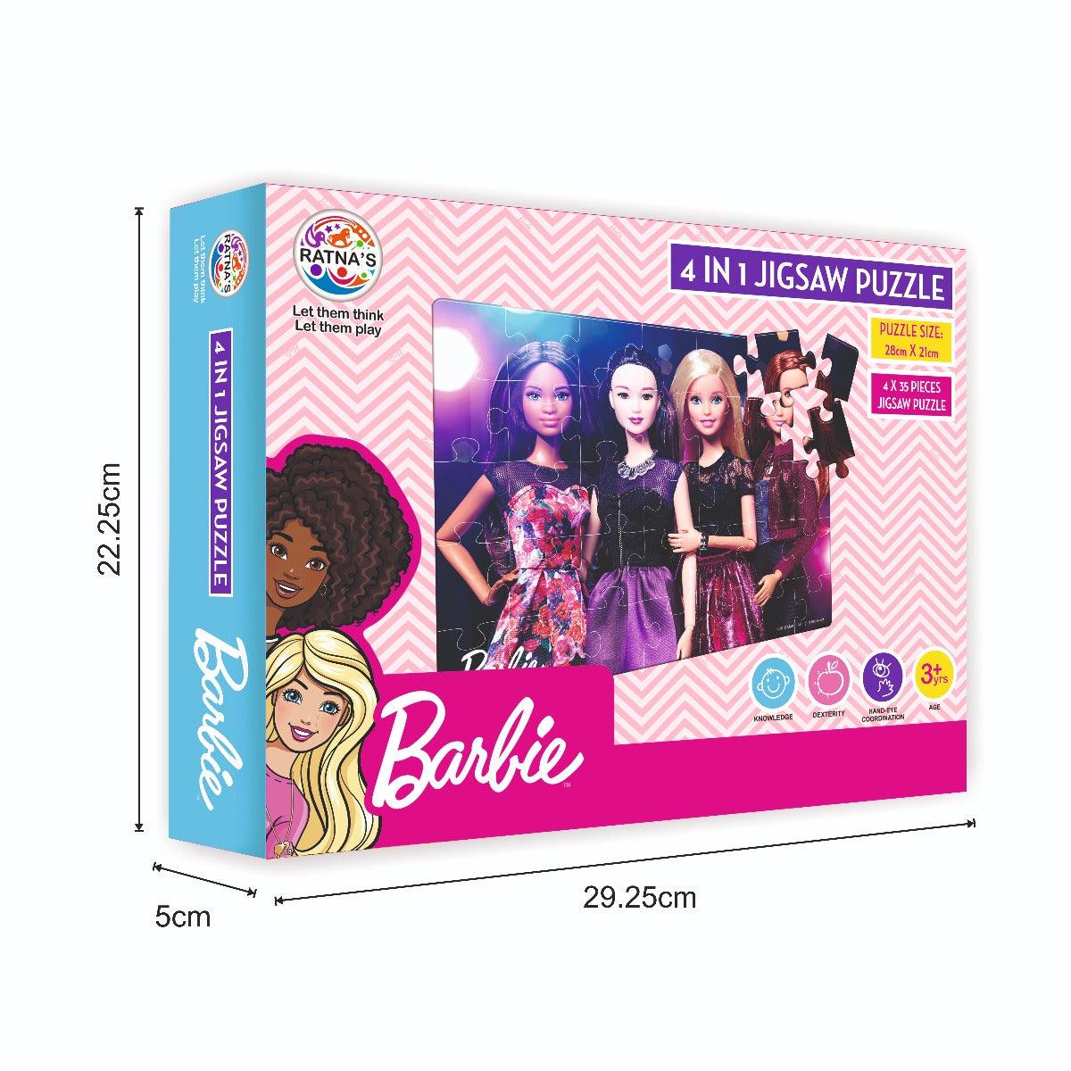 Barbie 4 in 1 Jigsaw Puzzle