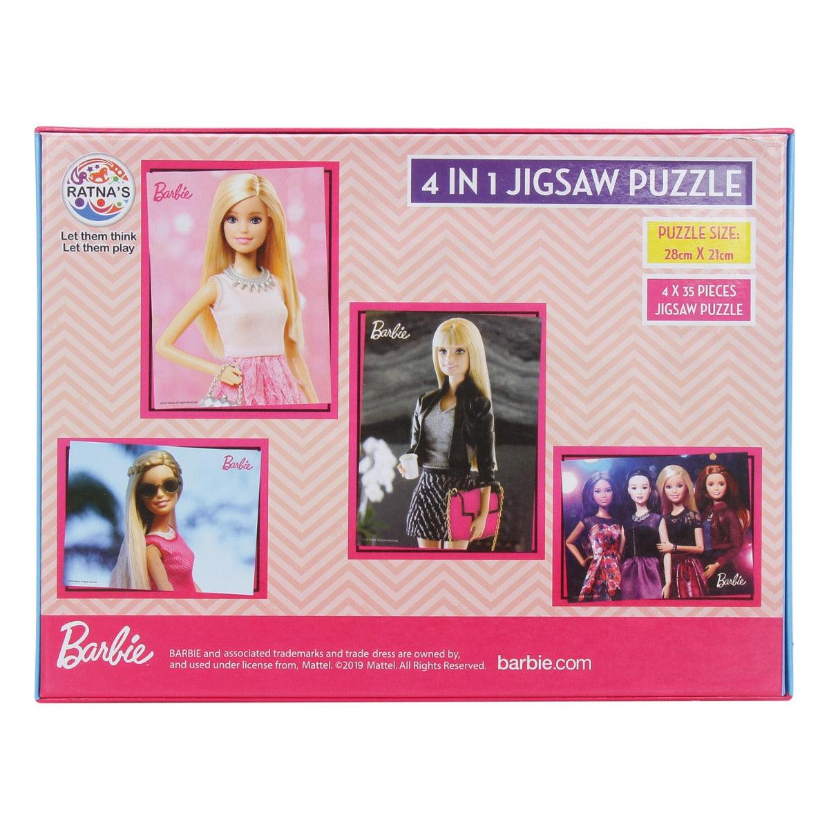 Barbie 4 in 1 Jigsaw Puzzle