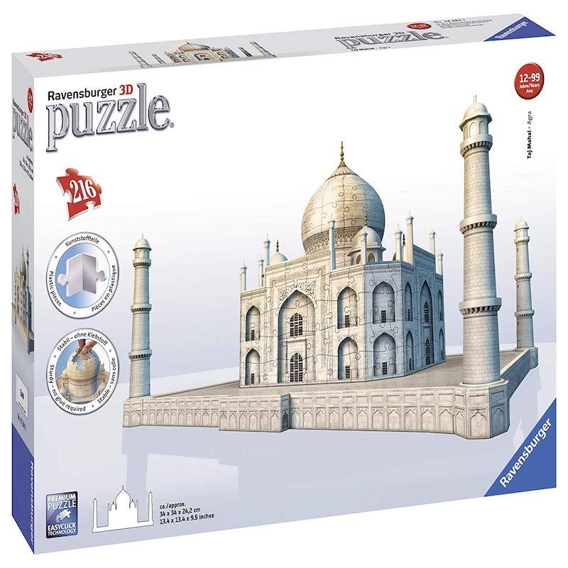 Ravensburger 3D Puzzles Taj Mahal, Multi Color (216 Pieces)
