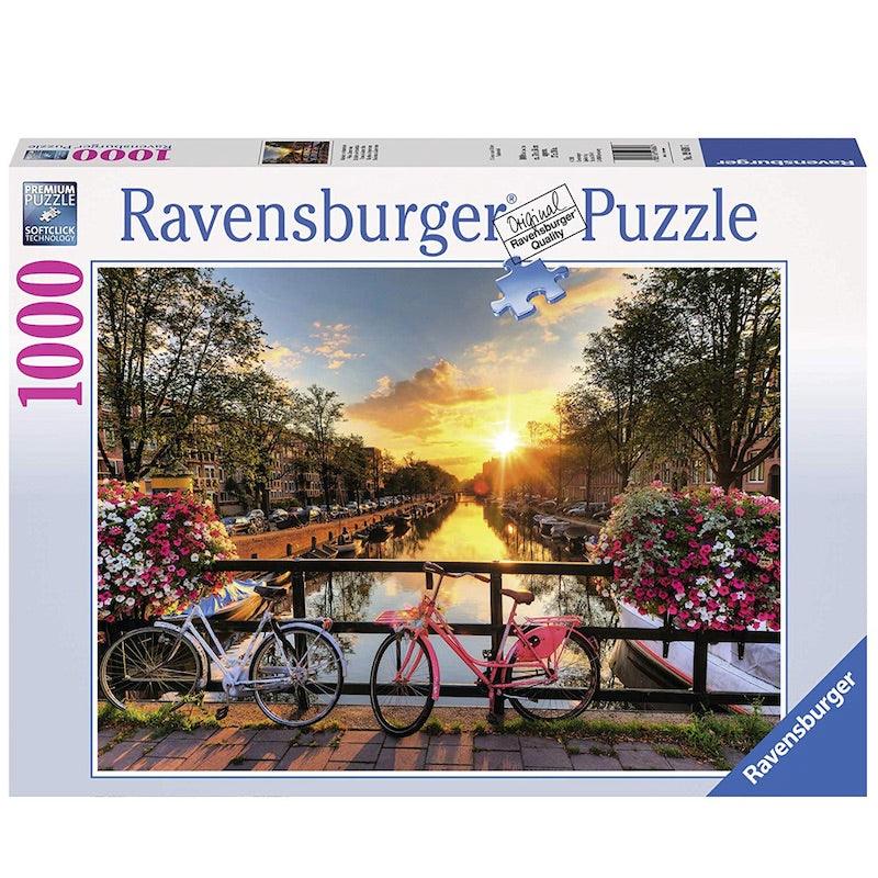 Ravensburger Puzzles Bicycles in Amsterdam, Multi Color (1000 Pieces)