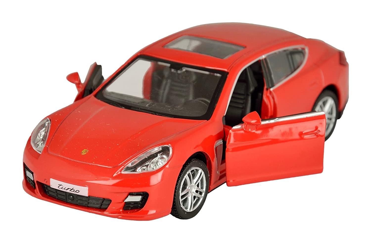 RMZ City Die Cast Porsche Panamera Turbo, Red/Black (5-inch)