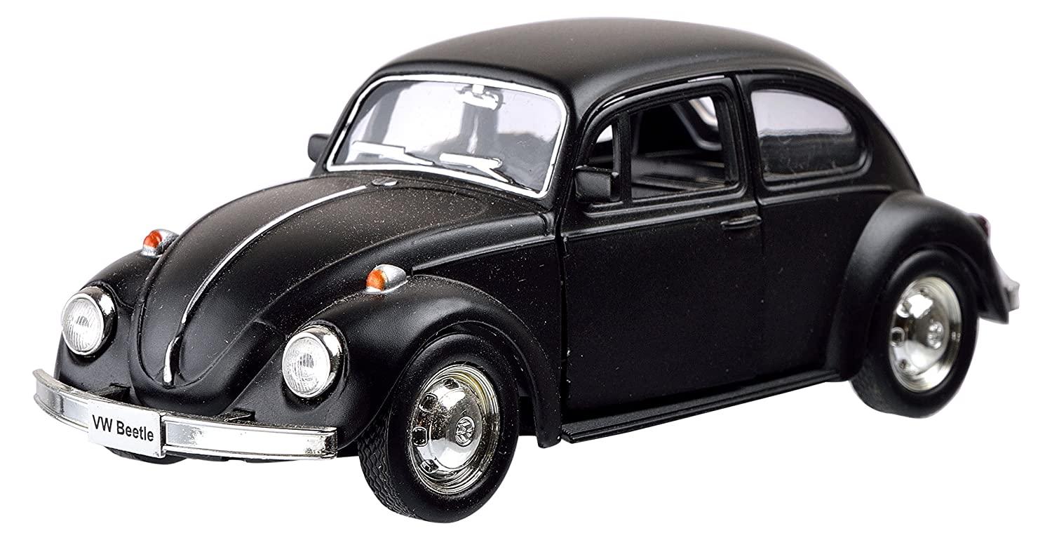 RMZ City Die Cast Volkswagen Beetle, Matte Black (5-inch)